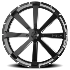 MSA Flash M34 GB-M 24x7 +0 4x156mm 132mm Gloss Black Milled