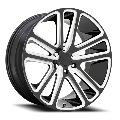 DUB Flex S255 22x9.5 +25 6x139.7mm 106.1mm Gloss Black Milled