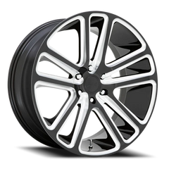 DUB Flex S255 22x9.5 +30 6x135mm 87.1mm Gloss Black Milled