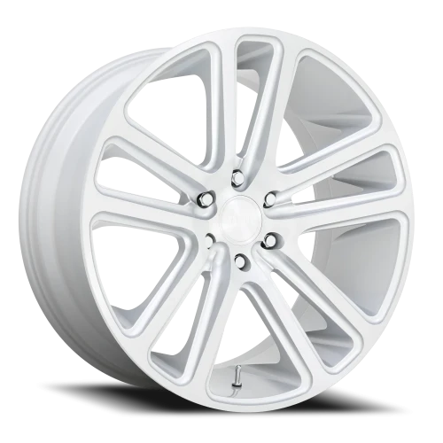 DUB Flex S257 24x10 +10 5x127mm 78.1mm Gloss Silver Brushed