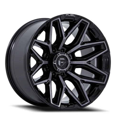 Fuel Flux 8 FC854BT 22x10 -18 8x165.1mm 125.1mm Gloss Black Brushed Gray Tint