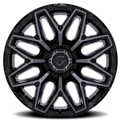 Fuel Flux 8 FC854BT 20x9 +1 8x165.1mm 125.1mm Gloss Black Brushed Gray Tint