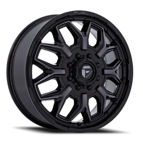 Fuel Flux Dually D875 20x8.25 +104 8x210mm 154.3mm Gloss Black Double Dark Tint