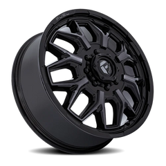 Fuel Flux Dually D875 20x8.25 +104 8x165.1mm 117mm Gloss Black Double Dark Tint