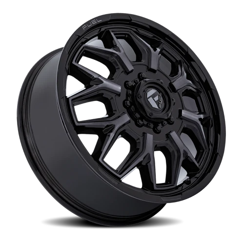 Fuel Flux Dually D875 22x8.25 +104 8x200mm 142mm Gloss Black Double Dark Tint