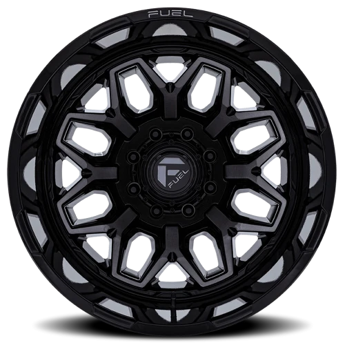 Fuel Flux Dually D875 20x8.25 -240 8x165.1mm 121.5mm Gloss Black Double Dark Tint