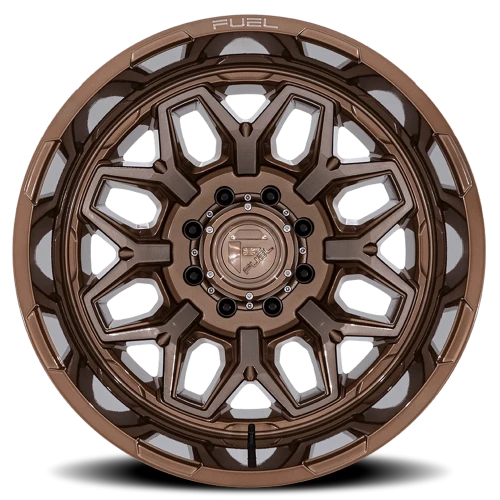 Fuel Flux Dually D876 20x8.25 -201 8x200mm 142mm Platinum Bronze