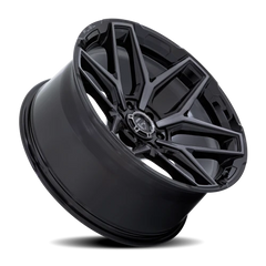 Fuel Flux 6 FC854BT 17x9 -12 6x135mm 87.1mm Gloss Black Brushed Gray Tint