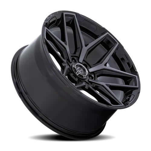 Fuel Flux 6 FC854BT 18x9 +20 6x114.3mm 66.06mm Gloss Black Brushed Gray Tint