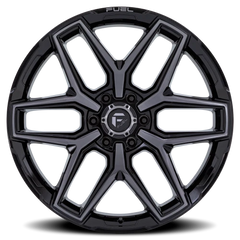 Fuel Flux 6 FC854BT 22x9.5 +20 6x135mm 87.1mm Gloss Black Brushed Gray Tint
