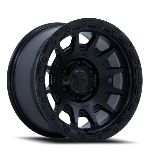 Fuel Fortress FC884MB 18x9 +1 6x139.7mm 106.1mm Matte Black Gloss Black Lip