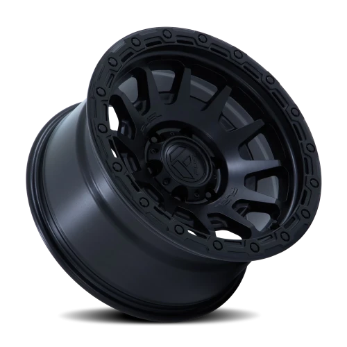 Fuel Fortress FC884MB 17x8.5 +0 6x139.7mm 106.1mm Matte Black Gloss Black Lip
