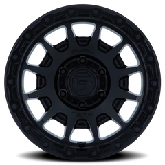 Fuel Fortress FC884MB 17x8.5 +0 6x139.7mm 106.1mm Matte Black Gloss Black Lip