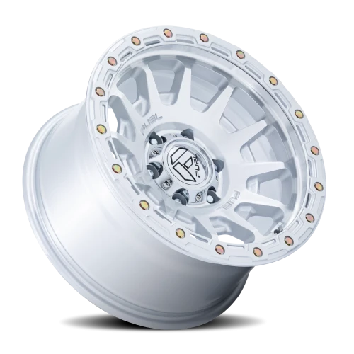 Fuel Fortress FC884SD 17x8.5 +25 6x139.7mm 106.1mm Gloss Silver Machined Face