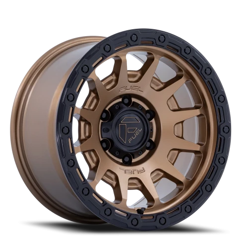 Fuel Fortress FC884ZB 17x9 -12 5x127mm 71.5mm Matte Bronze Gloss Black Lip