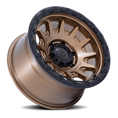 Fuel Fortress FC884ZB 17x8.5 +25 6x139.7mm 106.1mm Matte Bronze Gloss Black Lip