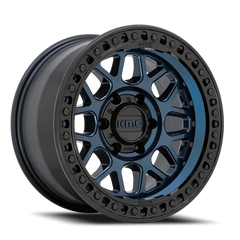 KMC GRS KM549 BL 17x8.5 +0 6x139.7mm 106.1mm Midnight Blue Gloss Black Lip