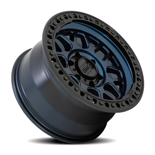 KMC GRS KM549 BL 17x8.5 +0 8x170mm 125.1mm Midnight Blue Gloss Black Lip