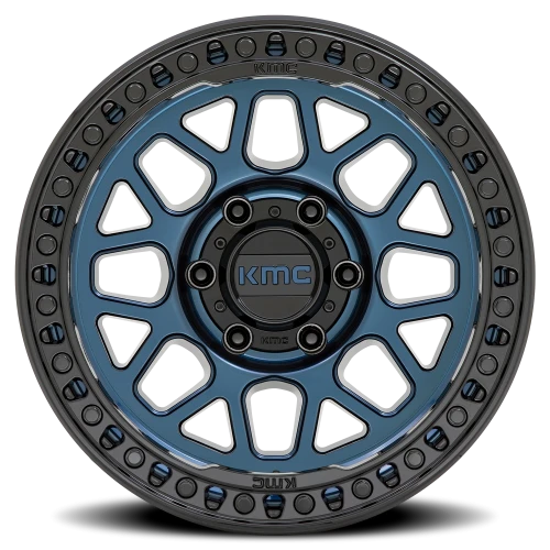 KMC GRS KM549 BL 17x9 +18 8x170mm 125.1mm Midnight Blue Gloss Black Lip
