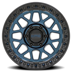 KMC GRS KM549 BL 17x9 +18 8x180mm 124.2mm Midnight Blue Gloss Black Lip