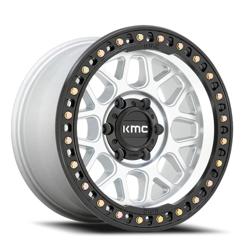 KMC GRS KM549 SL 20x9 +18 5x127mm 71.5mm Machined Machined Satin Black Lip