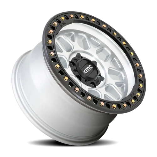 KMC GRS KM549 SL 17x9 +18 5x139.7mm 78.1mm Machined Machined Satin Black Lip