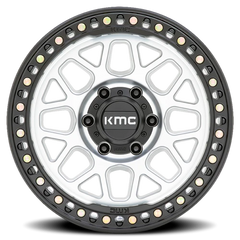 KMC GRS KM549 SL 17x8.5 +0 5x127mm 71.5mm Machined Machined Satin Black Lip