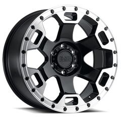 Black Rhino Gauntlet GB 18x9 -18 5x127mm 71.6mm Gloss Black Mirror Machined Lip Edge