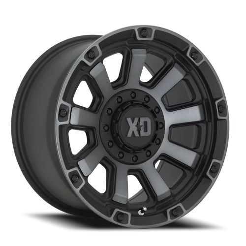 XD Series Gauntlet XD852 SB-GT 20x10 -18 8x180mm 124.2mm Satin Black Gray Tint