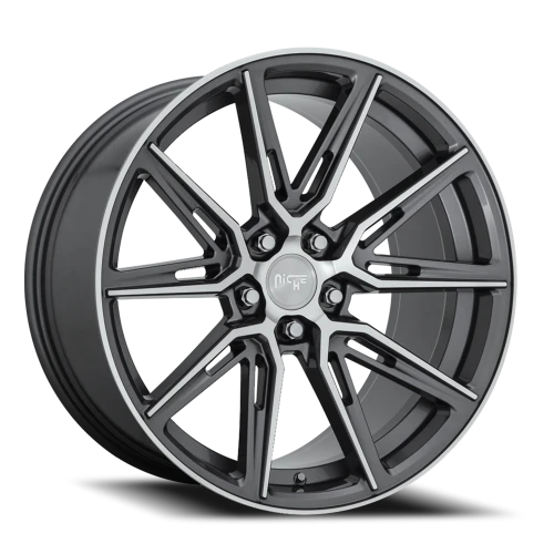 Niche Gemello M220 20x10.5 +40 5x120mm 72.5mm Gloss Anthracite Machined