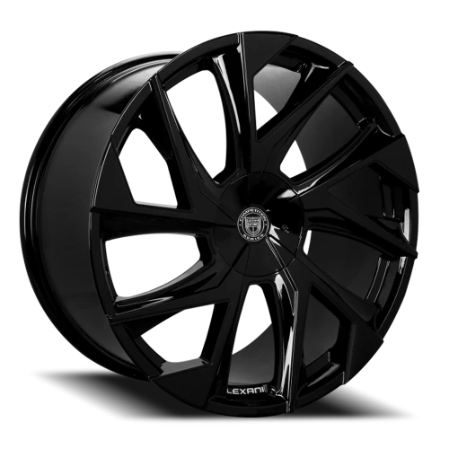 Lexani Wheels Ghost 670 FB 22x10 +38 5x120mm 74.1mm Gloss Black