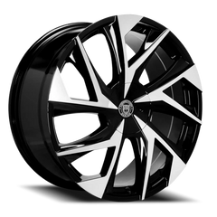 Lexani Wheels Ghost 670 MB 20x10 +25 5x120mm 74.1mm Gloss Black Machined