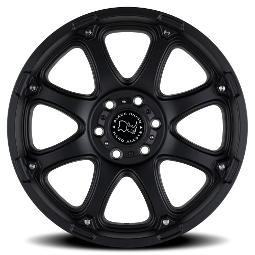 Black Rhino Glamis 18x9 -12 6x135mm 87mm Matte Black