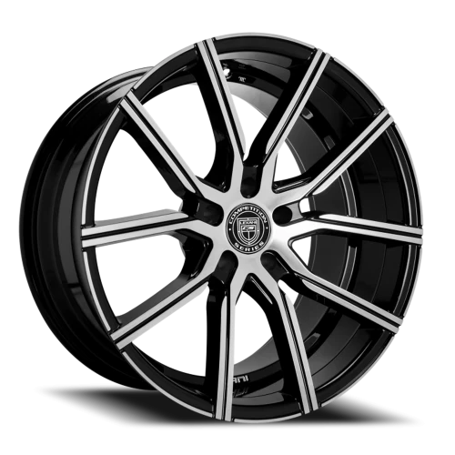 Lexani Wheels Gravity 662 MB 20x10 +40 5x115mm 74.1mm Gloss Black Machined