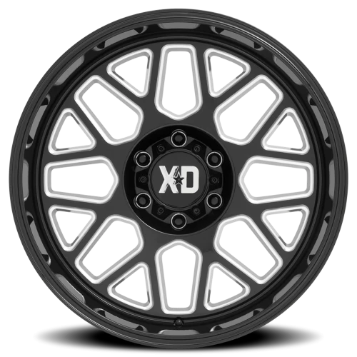 XD Series Grenade 2 XD849 GB-M 20x9 +0 8x180mm 124.2mm Gloss Black Milled