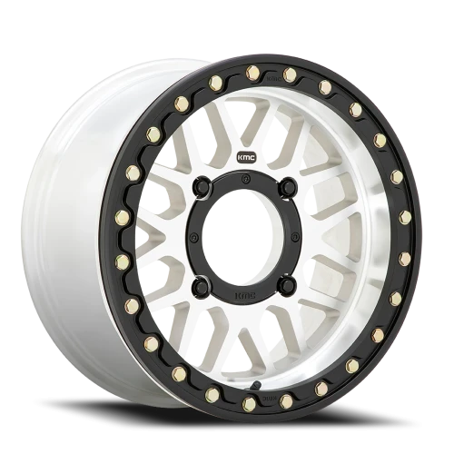 KMC Grenade Beadlock UTV KS235 14x7 +10 4x156mm 132mm Machined Silver