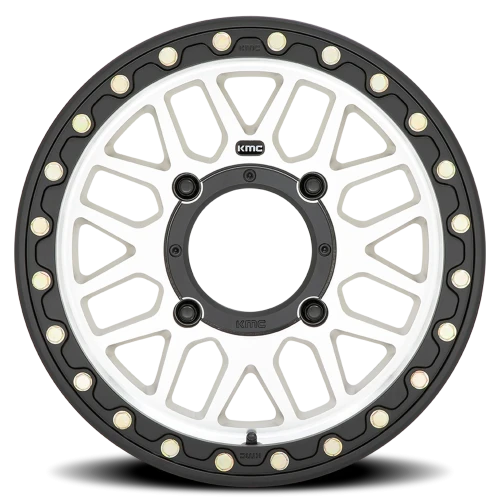 KMC Grenade Beadlock UTV KS235 14x7 +38 4x137mm 112.1mm Machined Silver