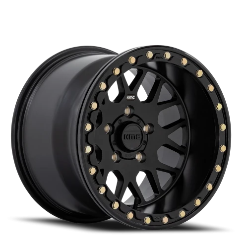KMC Grenade Beadlock UTV KS235 15x10 +0 4x137mm 112.1mm Satin Black