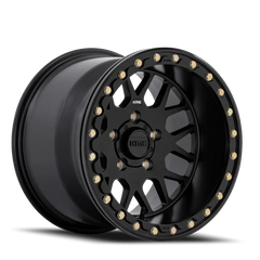 KMC Grenade Beadlock UTV KS235 15x10 +0 4x137mm 112.1mm Satin Black