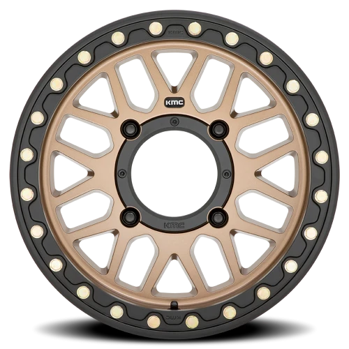 KMC Grenade Beadlock UTV KS235 15x7 +10 4x137mm 112.1mm Satin Bronze