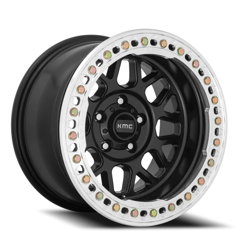 KMC Grenade Crawl Beadlock KM235 SB 17x8.5 +0 6x165.1mm 108mm Satin Black