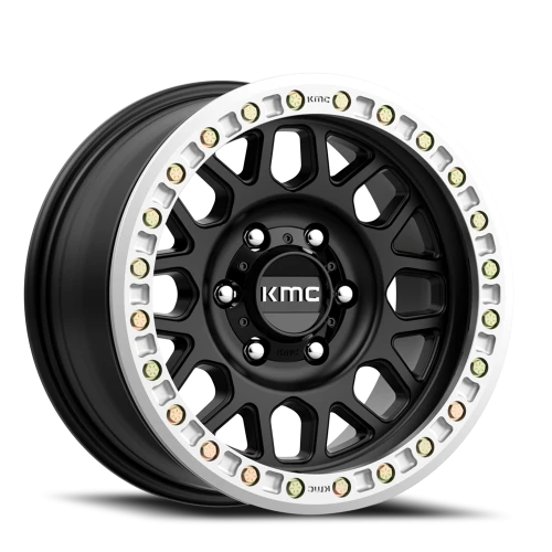 KMC Grenade Desert Beadlock KM234 SB 17x8.5 +0 6x165.1mm 108mm Satin Black