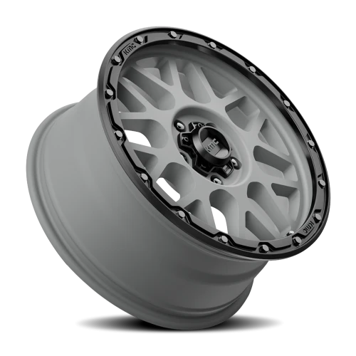 KMC Grenade Off-Road KM535 GY 18x8.5 +35 5x127mm 71.5mm Matte Gray Matte Black Lip