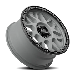 KMC Grenade Off-Road KM535 GY 20x9 +18 5x127mm 71.5mm Matte Gray Matte Black Lip