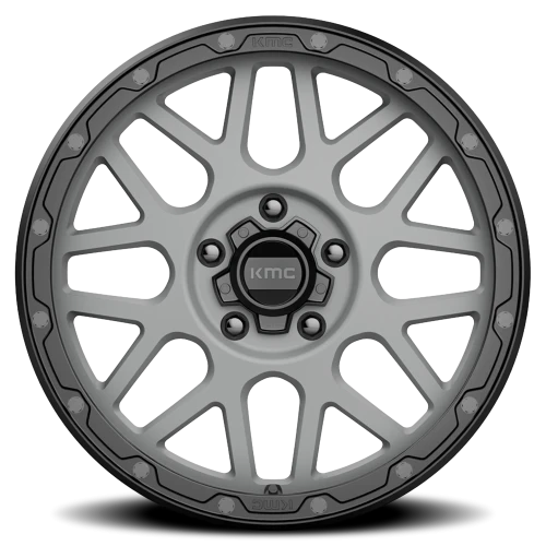 KMC Grenade Off-Road KM535 GY 18x8.5 +35 5x120mm 64.1mm Matte Gray Matte Black Lip