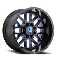 XD Series Grenade XD820 BL 20x12 -44 8x170mm 125.1mm Satin Black Milled Blue Tinted Clear Coat