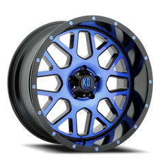 XD Series Grenade XD820 SBM-BL 20x10 -24 5x127mm 78.1mm Satin Black Machined Face-Blue Tinted-Clear Coat