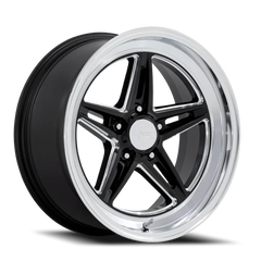 American Racing Groove VN514 BK 18x10 +12 5x120.65mm 72.56mm Gloss Black Diamond Cut Lip