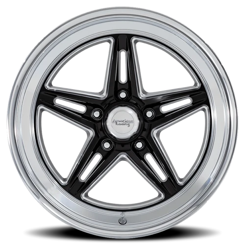 American Racing Groove VN514 BK 18x7 +0 5x114.3mm 72.6mm Gloss Black Diamond Cut Lip