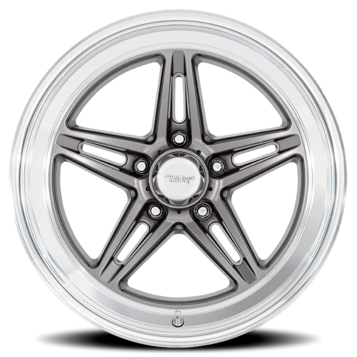 American Racing Groove VN514 GY 18x8 +0 5x120.65mm 72.56mm Anthracite Diamond Cut Lip
